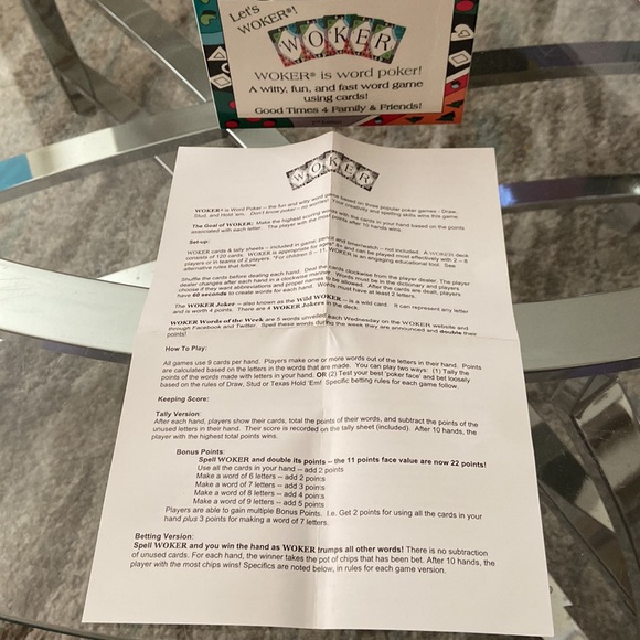 WOKER POKER CARD GAME - Picture 5 of 7